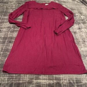 burgundy dress